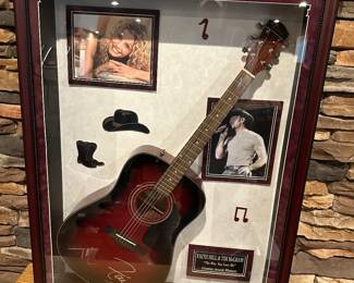 signed Tim McGraw, and Faith Hill guitar 