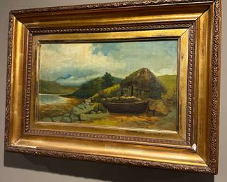 wonderful 19th century oil painting 