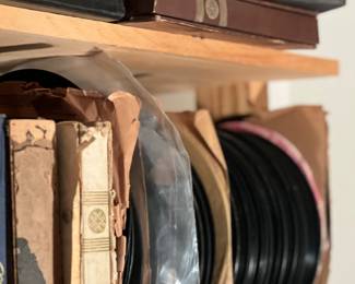 45’s, albums, collections. 