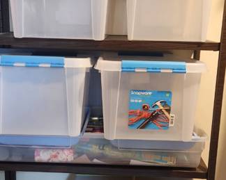 Soooo many totes and containers