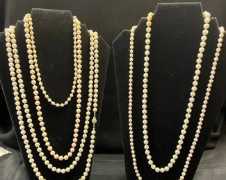5 Pearlescent Necklaces Not Tested, But A Couple Are Heavy 