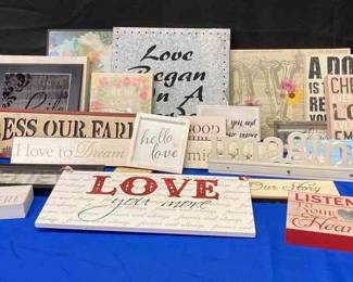 Home Decor Sign Variety 