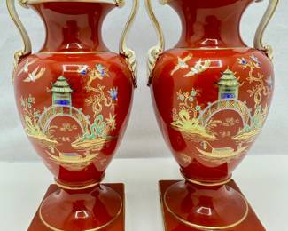 2 Vintage Japanese Noritake Vases With Gold Details
Lot #: 39