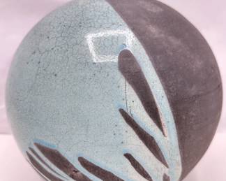 Andrew Berends, Large Raku Ceramic Vessel With Lid
Lot #: 16