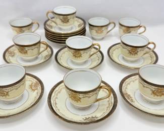Vintage Fairyland China Hand Painted Espresso Or Tea Cups & Saucers, Marked "Occupied Japan" (22 Pieces)
Lot #: 40