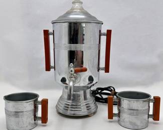 Vintage Champion Coffee Maker & 2 Cups With Bakelite Handles
Lot #: 50
