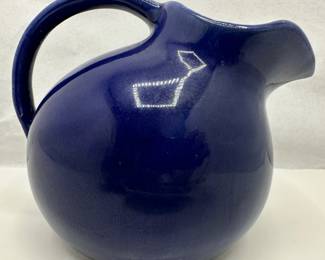 Vintage 1930s McCoy Cobalt Blue Tilt Pitcher
Lot #: 130