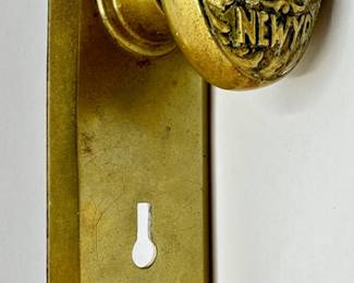 Vintage Solid Brass Public School City Of New York Doorknob
Lot #: 71