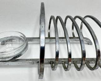 Art Deco Arcoroc Toast Rack Holder With Dipping Bowl, France
Lot #: 60