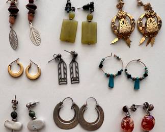 9 Pairs Earrings, Some Vintage
Lot #: 120