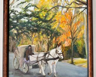 Joan Menschenfreund Original Oil Painting On Canvas, Central Park New York City, Framed (See Artist's Bio)
Lot #: 154