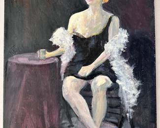 Joan Menschenfreund Original Oil Painting On Canvas, Portrait, Unframed (See Artist's Bio)
Lot #: 150