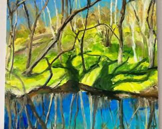 Joan Menschenfreund Original Oil Painting On Canvas, Landscape, Unframed (See Artist's Bio)
Lot #: 125