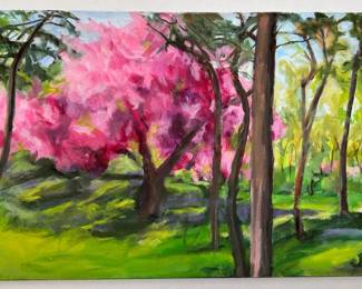 Joan Menschenfreund Original Oil Painting On Canvas, Landscape, Unframed (See Artist's Bio)
Lot #: 148