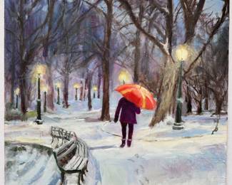 Joan Menschenfreund 2022 Original Oil Painting On Canvas, Central Park New York, Unramed (See Artist's Bio)
Lot #: 30