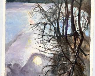 2 Joan Menschenfreund Original Oil Paintings On Oil Paper, Seascapes, Unframed (See Artist's Bio)
Lot #: 88