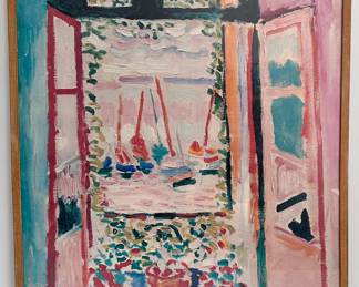 Henri Matisse "The Open Window" Large Framed Poster
Lot #: 98