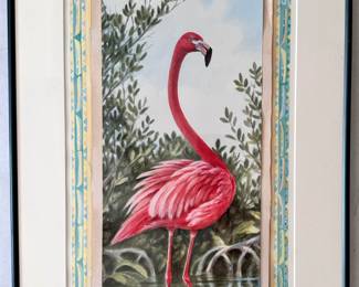 
Siddha Hutchinson Print Of Watercolor Painting, Flamingos, Framed
Lot #: 66
