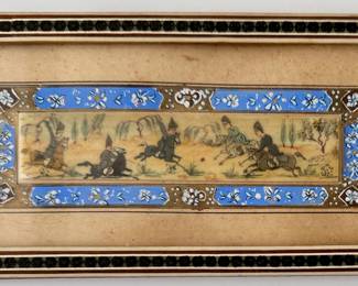 Vintage Miniature Hand Painted Persian Khatam Marquetry Art
Lot #: 26