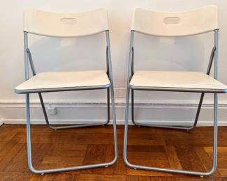 2 Ikea NICK Plastic Folding Chairs
Lot #: 165