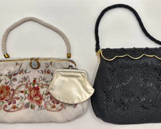 2 Vintage Beaded Handbags With Matching Change Purses
Lot #: 63