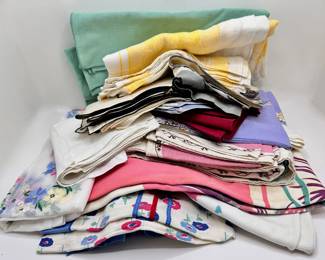 Vintage Table Cloths & Napkins Including Set By Vera With Matching Apron (over 30 Pieces)
Lot #: 116