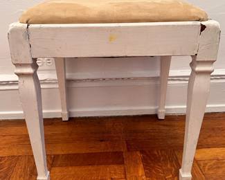 Vintage Sewing Bench Chair With Storage With Bobbin Holder
Lot #: 162
