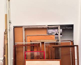 Large Picture & Poster Frames, Some Vintage, Some Unassembled (Over 12 Pieces)
Lot #: 159