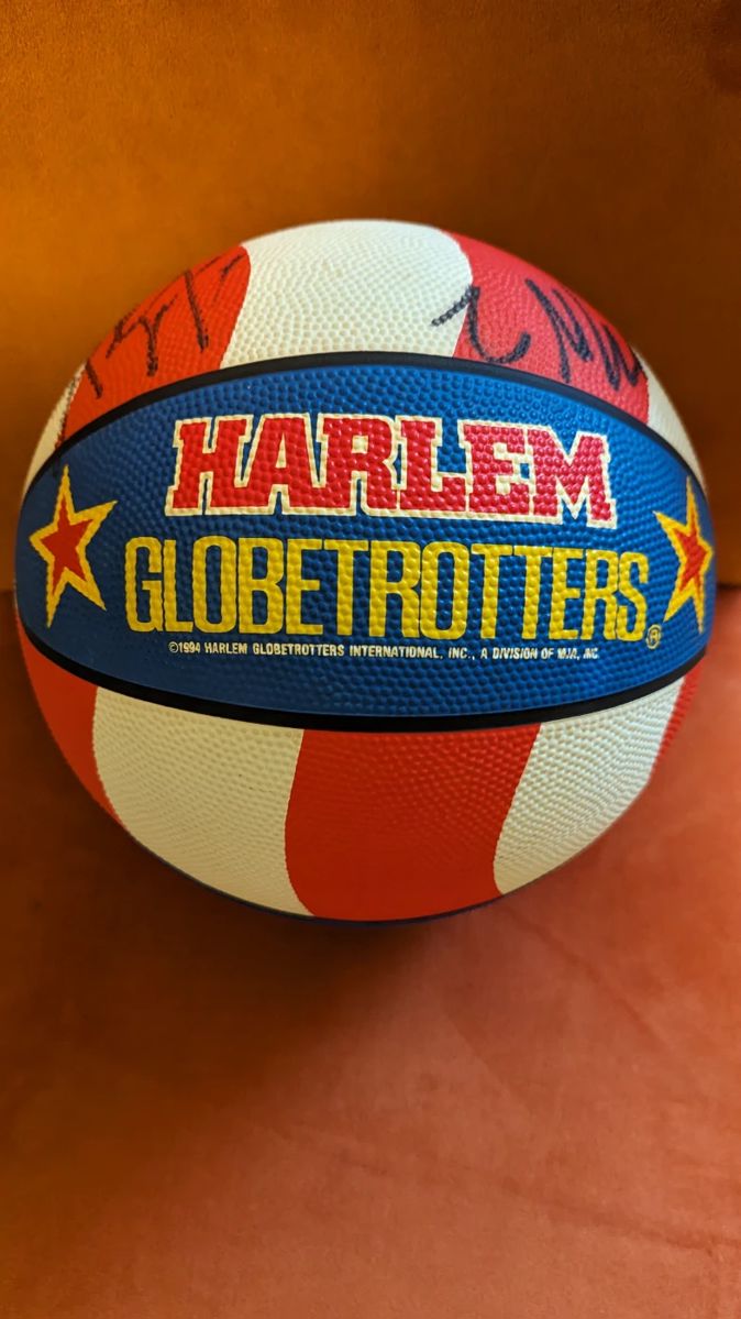 Autographed by the Harlem Globetrotters