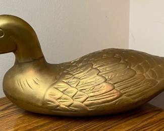 Large Brass Duck