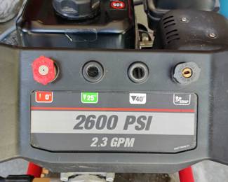 Pressure washer, Homelite 2600 PSI 2.3 GPM - $80