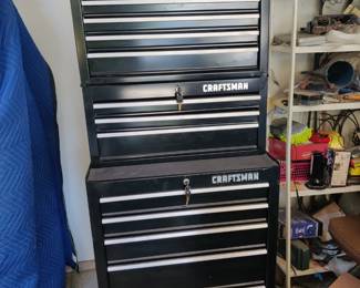 Craftsman triple stack rolling tool cabinet w/keys - $350.00 