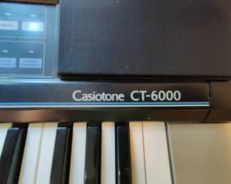 Casiotone CT-6000 Synthesizer w/Original Stand 61 Key & Pedal - $90