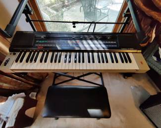 Casiotone CT-6000 Synthesizer w/Original Stand 61 Key & Pedal - $90