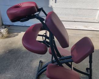 Oakworks Portal Pro ® Package, Ruby - (CURRENT RETAIL IS $523.61 W/O TAX) - (OUR PRICE - $250 W/NO TAX) The Oakworks Portal Pro® features TerraTouch™ Upholstery fabric that is earth-friendly and soft to the touch. With a light weight of just 19 lbs., built-in wheels, the Oakworks patented QuickLock™ Face Rest and a carry case included with every purchase, this chair is super-portable and storable. The Oakworks free instructional video demonstrates how to set up the chair, make adjustments, and fold down for transport.

Specifications:
Maximum Operating Weight: 350 lbs
U.S. Patent #5,401,078 and U.S. Patent #5,177,823