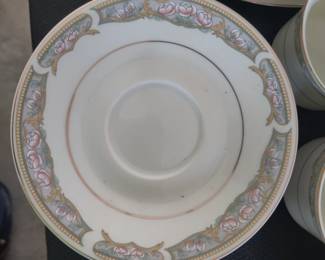 WOODSTOCK BY RANMARU - DECORATIVE CHINA - DECRIPTION: IVORY ELEGANCE, PEACH & WHITE FLOWERS