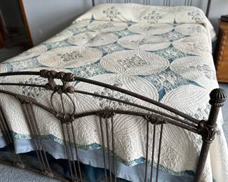 Metal Queen Bed and Mattress 