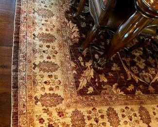 hand knotted wool rug 8'9" x 12'6"