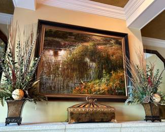 framed oil painting 56" x 44"