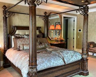 Marge Carson 4 poster California King bed