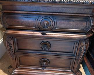 matching night stands by T. S. Berry. 32" w x 22" deep x 31" tall