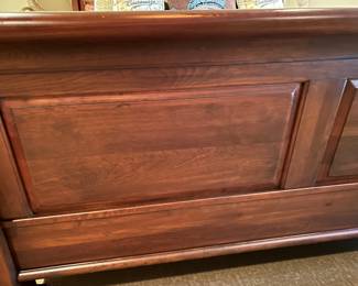 Bob Timberlake sleigh king bed.