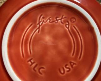 Fiestaware in Persimmon color