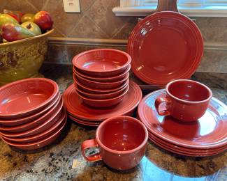 Fiestaware in Persimmon color