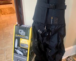 Club Glove golf bag (XXL on wheels) and Club Glove travel bag (new in box)