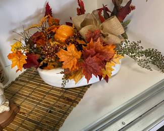 Enamel Potty with Fall Foliage 
