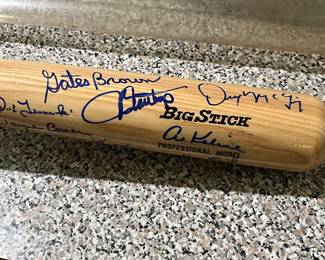 1968 Detroit tigers signed bat 
