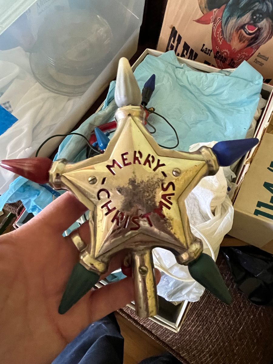 Vintage Christmas tree topper
