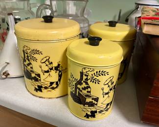 Vintage kitchen canister set