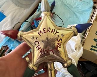 Vintage Christmas tree topper